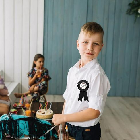 Racing Birthday Boy Tinplate Badge Pin, Race Car Happy Birthday Pin, Big Brother Button for Boy, Black Rosette Brother to Be Award Ribbon, Racing Baby Shower Party Favors in Kuwait