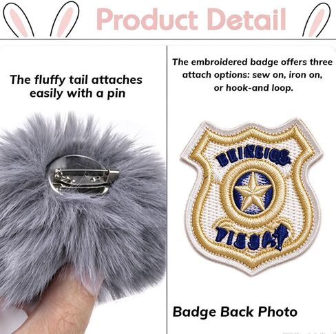 Bunny Ears Headband Tail Animal Cosplay Rabbit Halloween Easter Costume in Kuwait