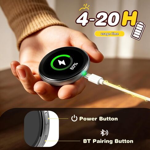 Digital Pin, Digital Badge with Audio Speaker & Touch Screen LED Display, Customizable Anime Style Wearable, Smart Button for Parties, Fan Events, Ita Bags, Cosplay and Fandoms（For <32MB MP4, Images） in Kuwait