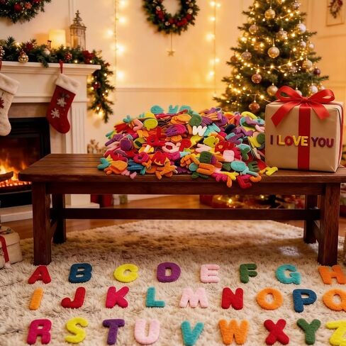 520Pcs Felt Letter Stickers, 1 Inch Alphabet for DIY Crafts in Kuwait