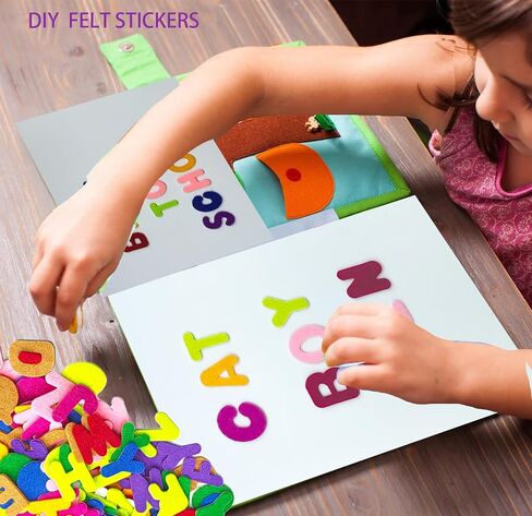 520Pcs Felt Letter Stickers, 1 Inch Alphabet for DIY Crafts in Kuwait