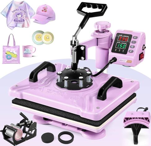 Whubefy Upgrade Heat Press,Multi Sublimation Machine 15"x12"(Black5) in Kuwait