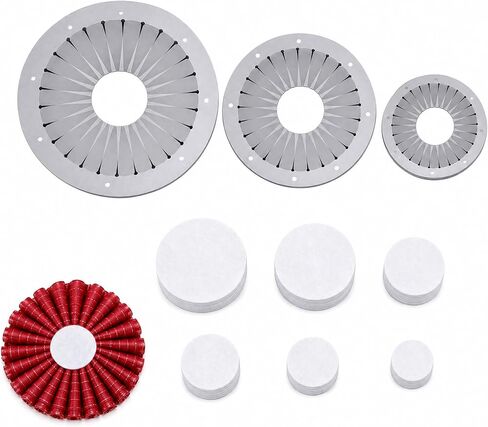 63-Piece Rosette Maker Set, Includes 3 Tools & 60 Fabrics in Kuwait