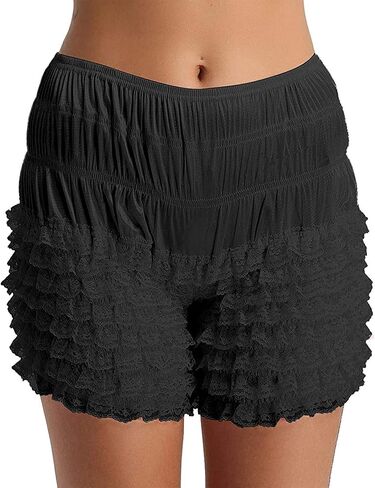 سراويل داخلية نسائية من ZUYPSK ذات طبقات مكشكشة من الدانتيل سراويل Tanga Dance Bloomers Sissy Pettipant Boyshorts in Kuwait