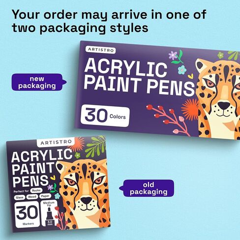 ARTISTRO 30 Fabric Markers for Clothes and Textiles - Acrylic Paint Pens in Kuwait
