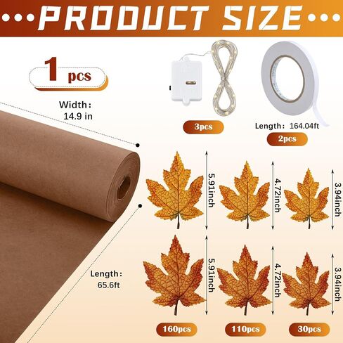 AmazingSpark 3D Fall Classroom Tree Bulletin Board Decor DIY Maple Tree Set in Kuwait