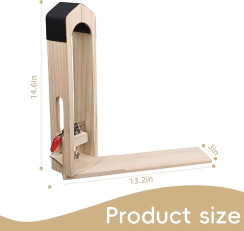 Leather Stitching Pony, 360° Rotation Wood Sewing Pony Horse Clamp for DIY Hand Leathercraft Sewing in Saudi Arabia