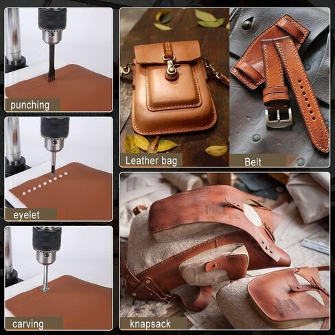 Leather Hole Puncher Hand Punching Machine Leathercraft Punching Tools in Kuwait
