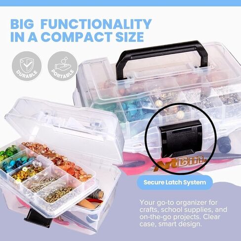 ArtBin Small Project Box with Lift-Out Tray, Clear in Kuwait
