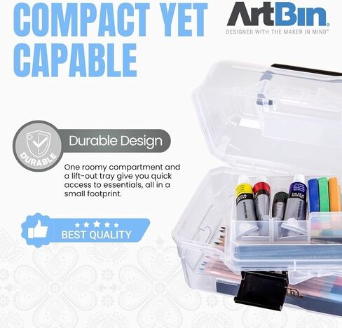 ArtBin Small Project Box with Lift-Out Tray, Clear in Kuwait