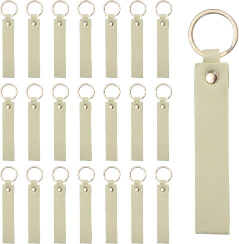 MECCANIXITY PU Leather Keychain Blanks Bulk Laser Engraving Keychain in Kuwait
