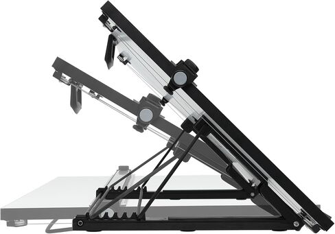 Acurit Multi-Angled 20"x26" PXB Drawing Board + Bag Carrier - Portable Tabletop Workspace, Sketching, Drafting, Painting - Portable Laminated Surface w/Ruler & Parallel Motion Bar in Kuwait