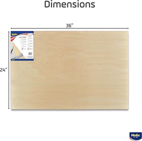 Helix - Wooden Drawing Board - Metal Edge - 24 x 36 inch in Kuwait