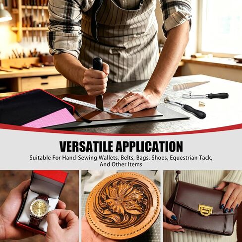 IMZAY 415 PCS Leather Working Kit, Leather Tool Kit, LeatherCrafting Set in Kuwait