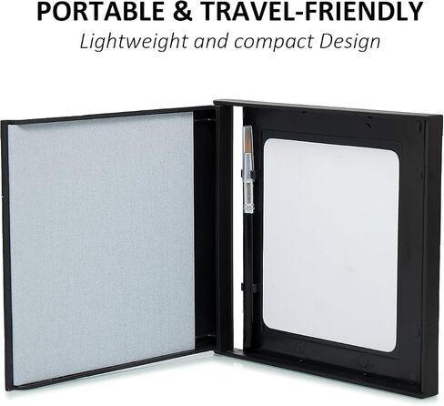 Water Drawing Board with Brush, 5.4x5.8 inch Zen Art Pinting Board, Portable Reusable Inkless Calligraphy Writing Magic Canvas Slate Unique Gift Set for Buddha Mindfulness Meditation Relaxation in Kuwait