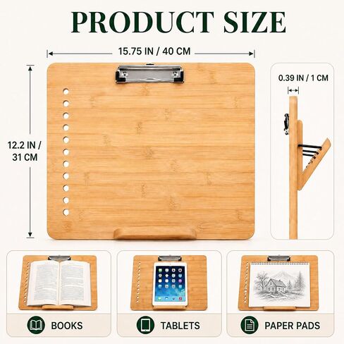Nuanchu 2 Pcs Adjustable Slant Board for Writing with 4 Angles, 16x12 Inch in Kuwait