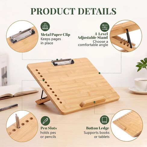 Nuanchu 2 Pcs Adjustable Slant Board for Writing with 4 Angles, 16x12 Inch in Kuwait