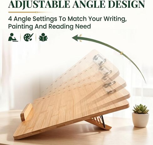 Nuanchu 2 Pcs Adjustable Slant Board for Writing with 4 Angles, 16x12 Inch in Kuwait