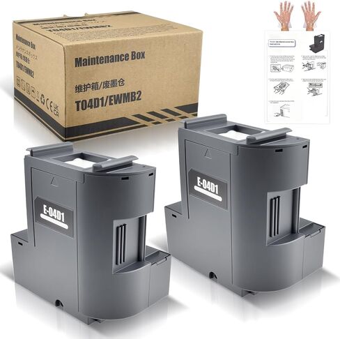 2Pcs E-04D1 Print Maintenance Tank, T04D1 Waste Ink Storage Unit in Saudi Arabia