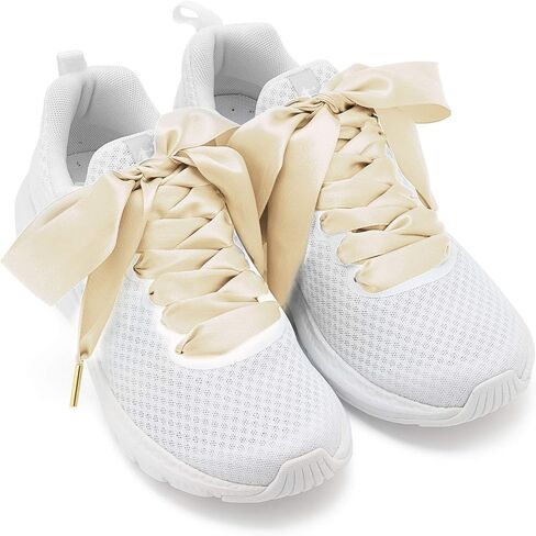 ZOOEASS Women Fashion Satin Ribbon Shoelaces Ideal for Converse Nike Addidas Puma in Kuwait
