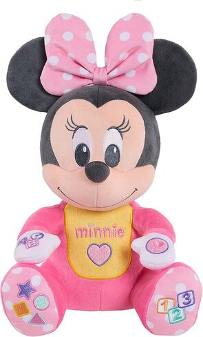 Disney Baby Musical Discovery Plush Minnie Mouse with Sounds and Phrases, Sings ABCs, 123s, and Colors Songs, Kids Toys for Ages 06 Month by Just Play in Kuwait