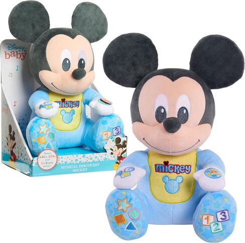 Disney Baby Musical Discovery Plush Minnie Mouse with Sounds and Phrases, Sings ABCs, 123s, and Colors Songs, Kids Toys for Ages 06 Month by Just Play in Kuwait
