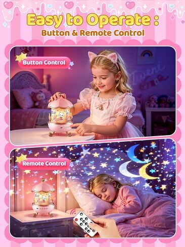 Kitty Toys for Girls 15 Sounds+19 Films, Cat Themed Gifts Projector in Kuwait