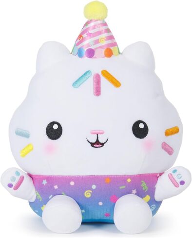 Gabby's Dollhouse Celebrations, Sprinkle Party Cakey Cat Plush, 10-Inch Interactive Stuffed Animal with Sounds, Kids Toys for Girls & Boys Ages 3+ in Kuwait