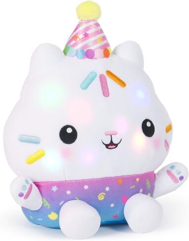 Gabby's Dollhouse Celebrations, Sprinkle Party Cakey Cat Plush, 10-Inch Interactive Stuffed Animal with Sounds, Kids Toys for Girls & Boys Ages 3+ in Kuwait