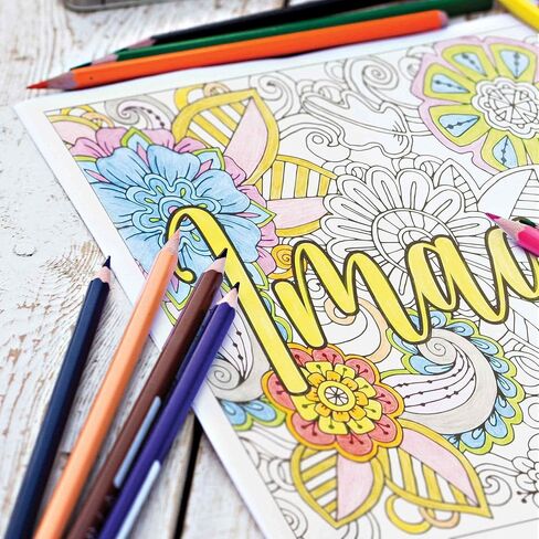 The Colours Beatles-Inspired Pencil Set - 12 Pencils + 10 Pages in Kuwait