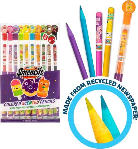 Colored Smencils 2 Pack, Scented Colored Pencils for Kids, 20 Count in Kuwait