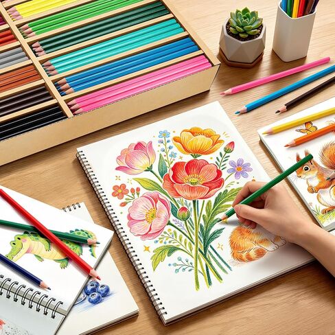 Colored Pencils Bulk Set 450 Count, Coloring Pencils in 18 Assorted Colors in Kuwait