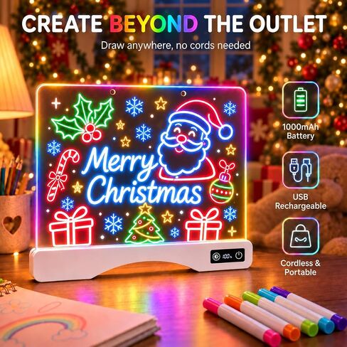 16" Rechargeable LED Drawing Board for Kids, 21 Effects, Remote Control in Kuwait