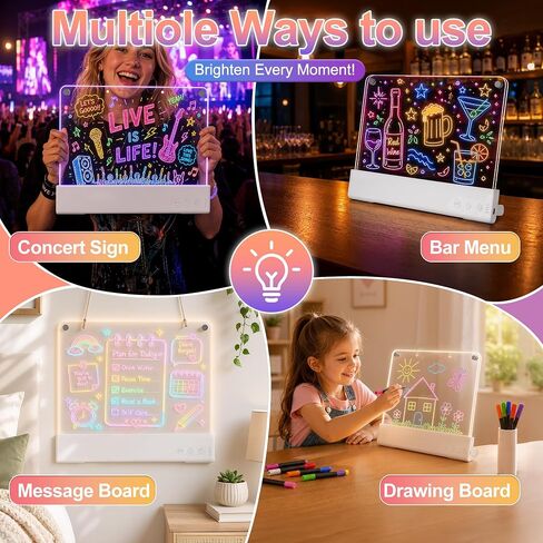 16" Detachable Dual LED Drawing Board for Kids, 3600mAh Rechargeable Doodle in Kuwait
