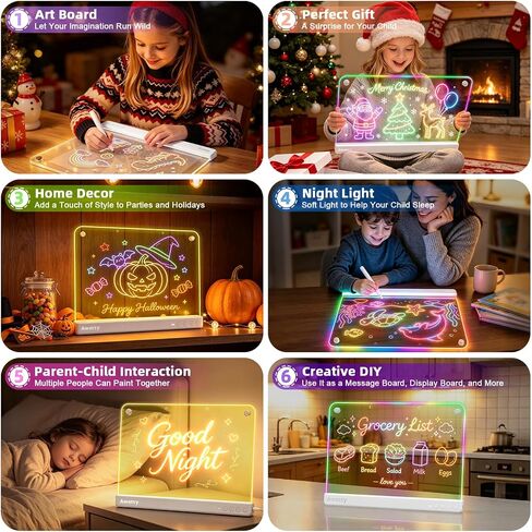 Awatty Led Drawing Doard 16'', Toys Gifts for Kids Girls Boys(Ivory) in Kuwait