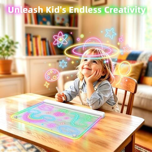 Awatty Led Drawing Doard 16'', Toys Gifts for Kids Girls Boys(Ivory) in Kuwait