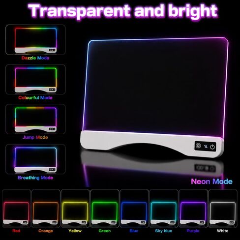 16" LED Drawing Board for Kids Glow Doodle Light Up Dry Erase Board in Kuwait
