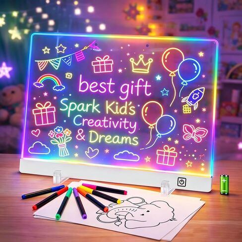 16" LED Drawing Board for Kids Rechargeable,Light Up Drawing Tablet in Kuwait