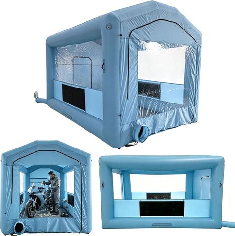 13x10x9FT Inflatable Paint Booth with 750W Blower & Filter System in Kuwait