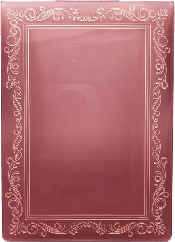 Plastic Embossing Folder 5x7 Inch Simple Photo Frame Paper Crafts Plastic Textured Impressions for Card Making Scrapbooking in Kuwait
