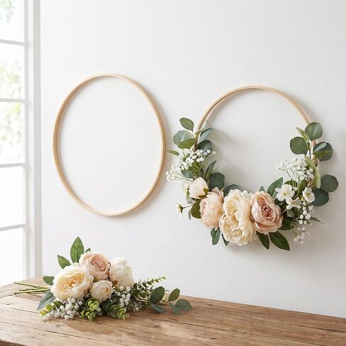 12 Pack Round Craft Rings for Macrame Floral Decor in Kuwait