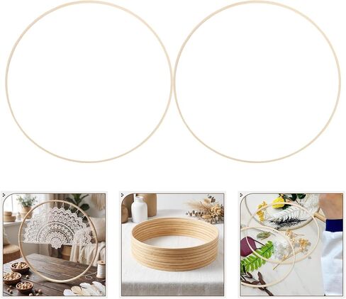 12 Pack Round Craft Rings for Macrame Floral Decor in Kuwait
