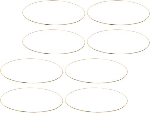 8pcs Metal Floral Hoops for Dream Catchers and Wreath Making in Kuwait
