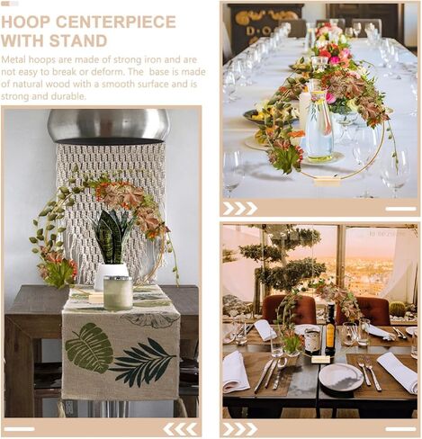 2 Set Metal Dream Catcher Rings for Floral Craft Centerpieces in Kuwait