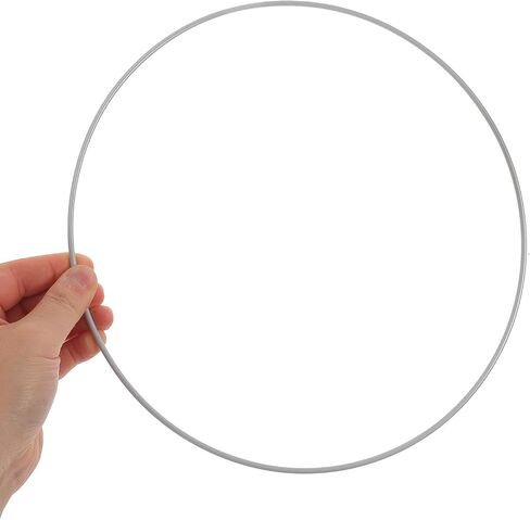Silver Round Metal Craft Hoops for DIY Macrame Wreath Projects in Kuwait