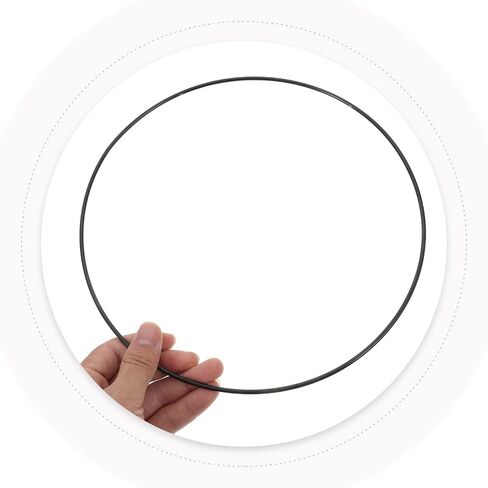 6pcs Metal Floral Hoop Wreath Ring for Crafting Xmas Black Iron in Kuwait