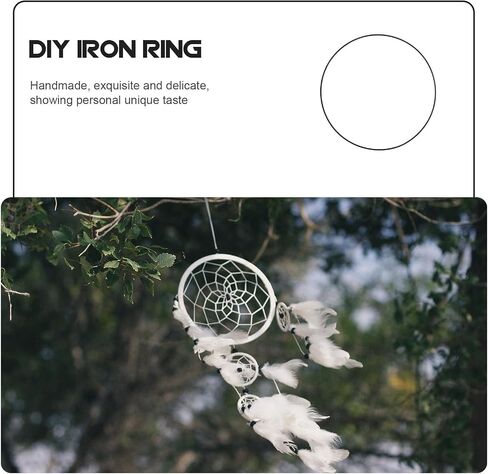 6pcs Metal Floral Hoop Wreath Ring for Crafting Xmas Black Iron in Kuwait