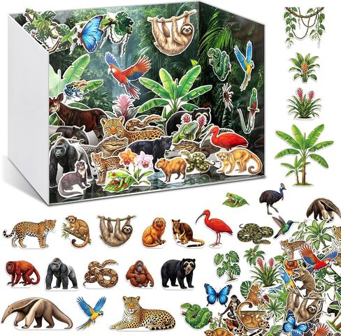 Colarr Ocean Diorama Kit, 100 Pcs Cutouts Habitat Project Supplies in Kuwait