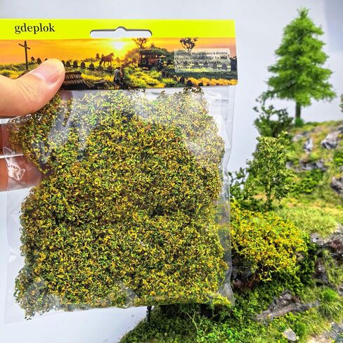 Miniature Shrubs & Bushes for Wargaming Terrain, 0.53 oz Realistic Foliage Model Kit for Railroad Scenery, Sand Table Dioramas & Battlefield Landscape Decor (Autumn Flame) in Saudi Arabia