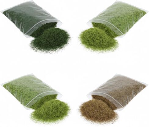 4Pcs 5Mm Miniature Grass, Model Grass for Terrain Model Diorama Supplies in Kuwait